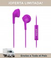 Auricular Maxell Eb-mic Violeta In Ear C/cable
