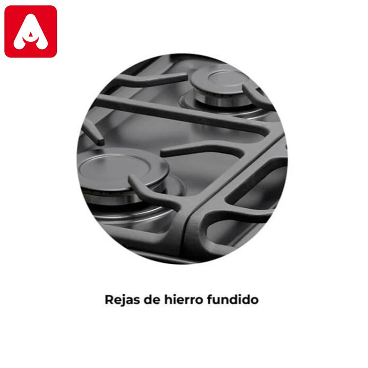 ANAFE LONGVIE A6600GF A GAS GRAFITO 4 HOR FUNDICION - 4600831