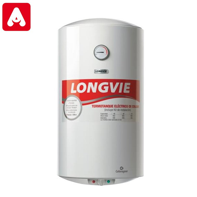 TERMOTANQUE ELECTRICO LONGVIE TE80F 80LTS COLG C/INF