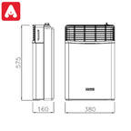CALEFACTOR LONGVIE EBA 3S MULTIGAS 3000 CH TIRO BALANCEADO L/RECTA - 4601282