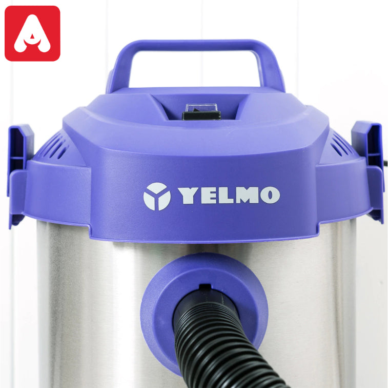 ASPIRADORA YELMO AS3314 TACHO ACERO 1200W 16LTS AGUA 4601452