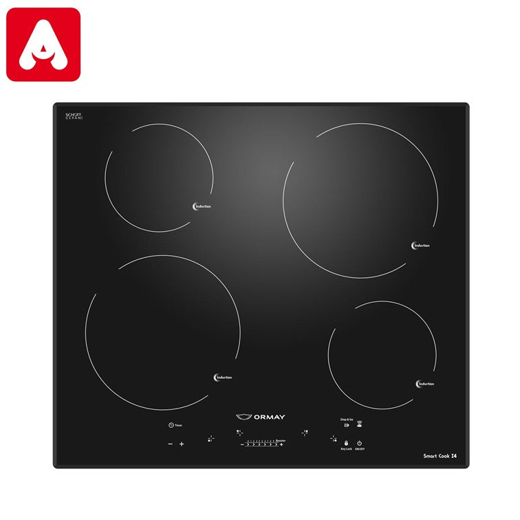 ANAFE ELECTRICO ORMAY SMART COOK I4 4 HORN.VITROC.INDUCCION