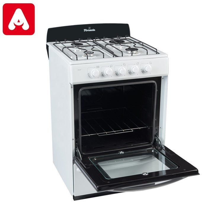 COCINA FLORENCIA 5516F BLANCA MULTIGAS VISOR PARRILLA - 4602253