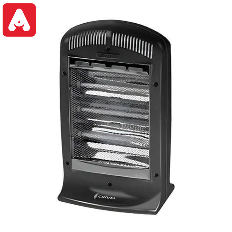 ESTUFA A CUARZO CRIVEL Q3 E16 TURBO 1400W.FIJA NEGRA