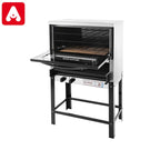 HORNO PIZZERO SOL REAL 667 GNVV H/VISOR 06 MOLDES GAS GN ACERO C/PARRILLA