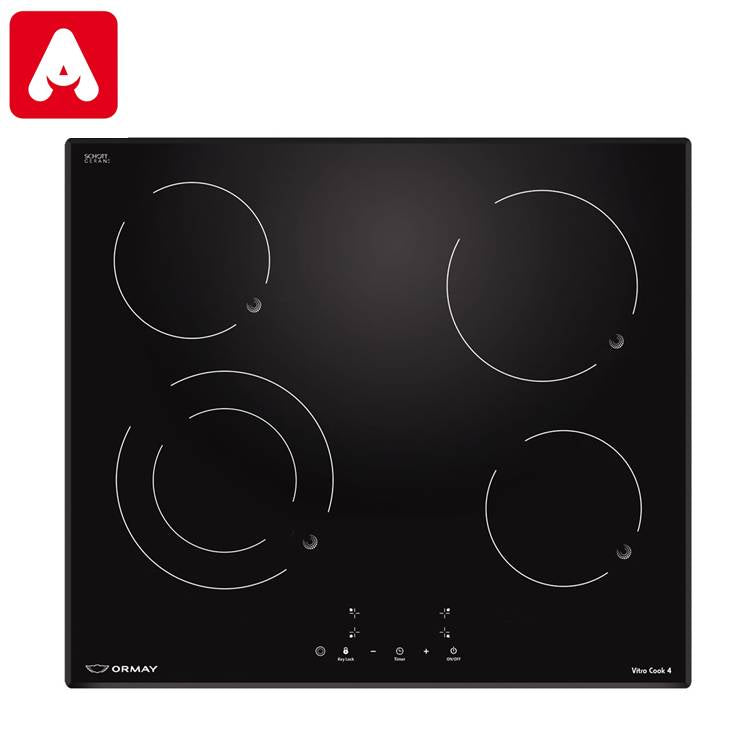ANAFE ELECTRICO ORMAY VITRO COOK 4 HORN.VITROC.