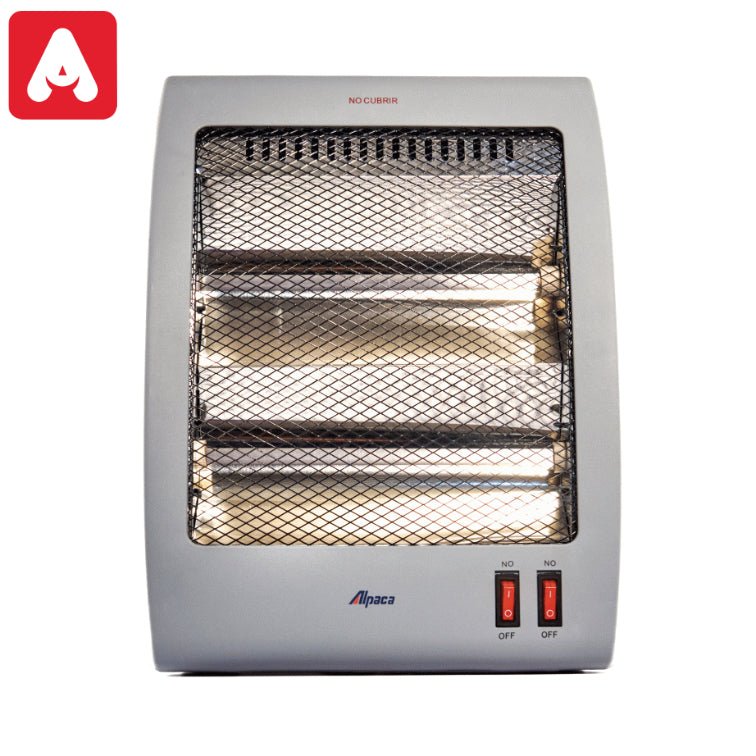 ESTUFA A CUARZO ALPACA RH4 2 VELAS 800W.