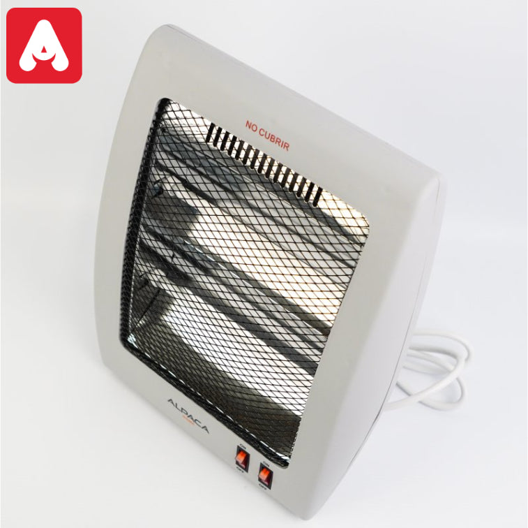 ESTUFA A CUARZO ALPACA RH4 2 VELAS 800W.