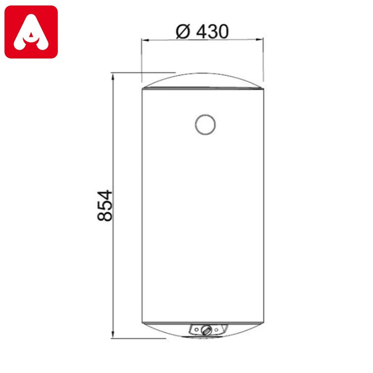 TERMOTANQUE ELECTRICO LONGVIE CALORAGUA CAE80F 78LTS  COL C/INF