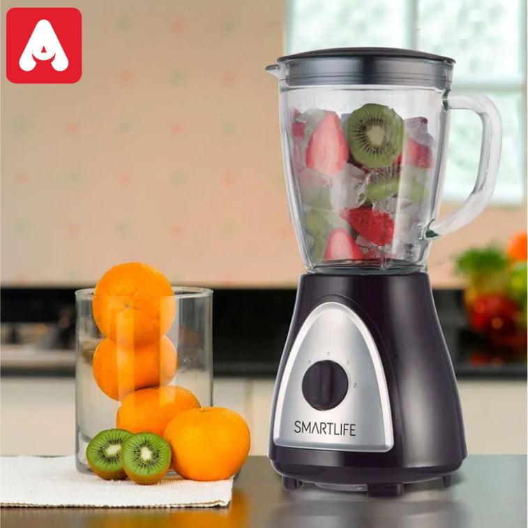 LICUADORA SMARTLIFE SL-BL1008BPN BLACK 1.5L.400W JARRA VIDRIO - 4605375