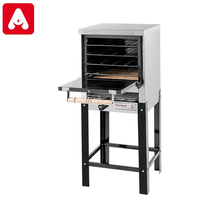 HORNO MULTIPLE SOL REAL 002 GNV CIEGO 4 MOLDES ACERO C/CARLITERA