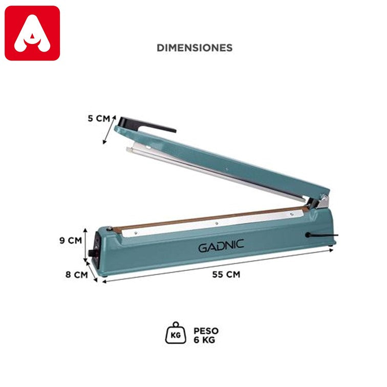 SELLADORA DE BOLSAS GADNIC LIBRE004 S400 40MM