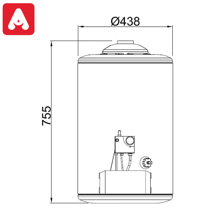 TERMOTANQUE LONGVIE CA50 CALORAGUA 50LTS MG