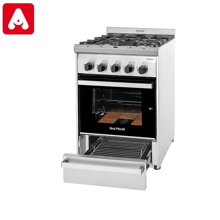 COCINA INDUSTRIAL SOL REAL 516 MGVP H/VIS.C/PAR.4 H.ACERO R/FUNDIC. - 4607055