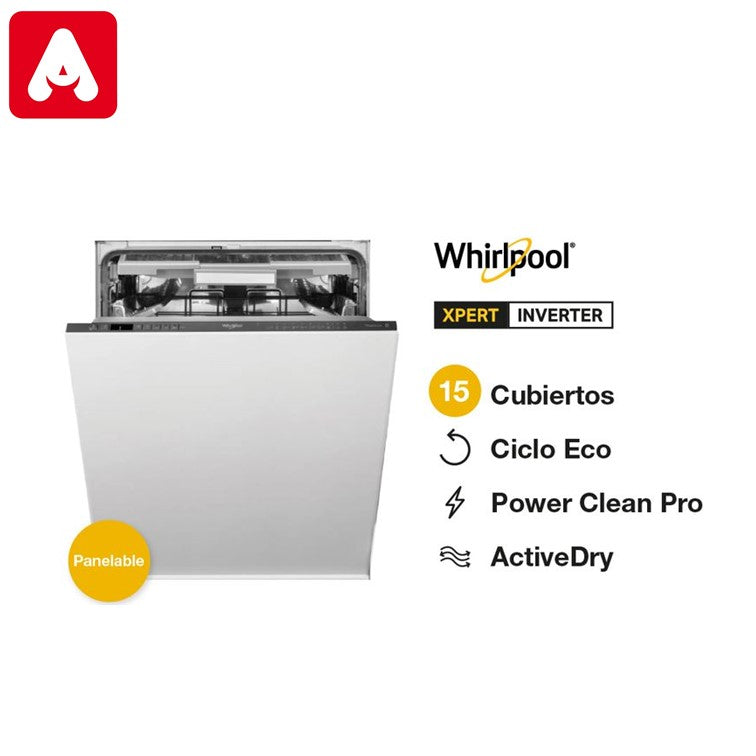 LAVAVAJILLAS WHIRLPOOL WIO3P33P 15 CUB.INTEGRABLE INVERTER