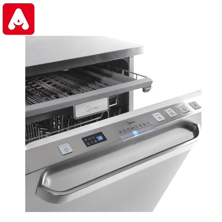 LAVAVAJILLAS MIDEA DE-214XAR1 ACERO 14 CUB.