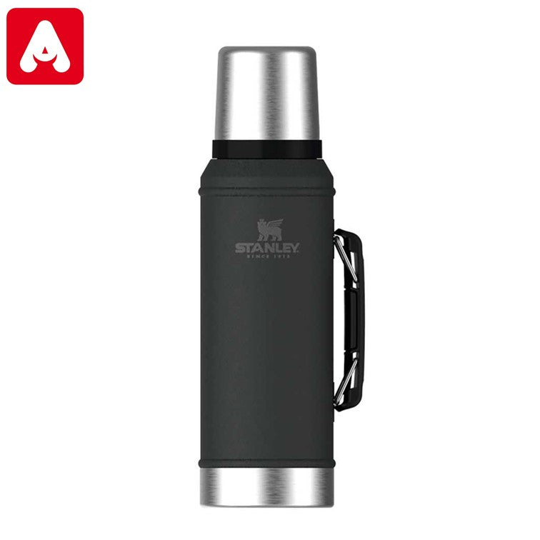 TERMO STANLEY CLASICO 0.950 LT.NEGRO 10-10148-002 C/TAPON CEBADOR