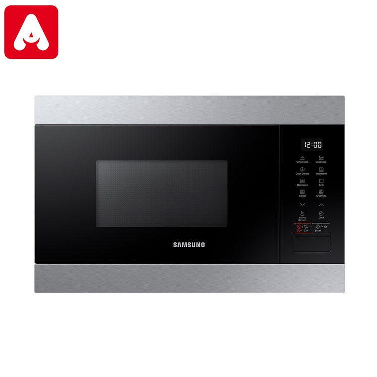 MICROONDAS SAMSUNG MG22M8074 22LTS. GRILL 1100W INOX EMPOTRABLE