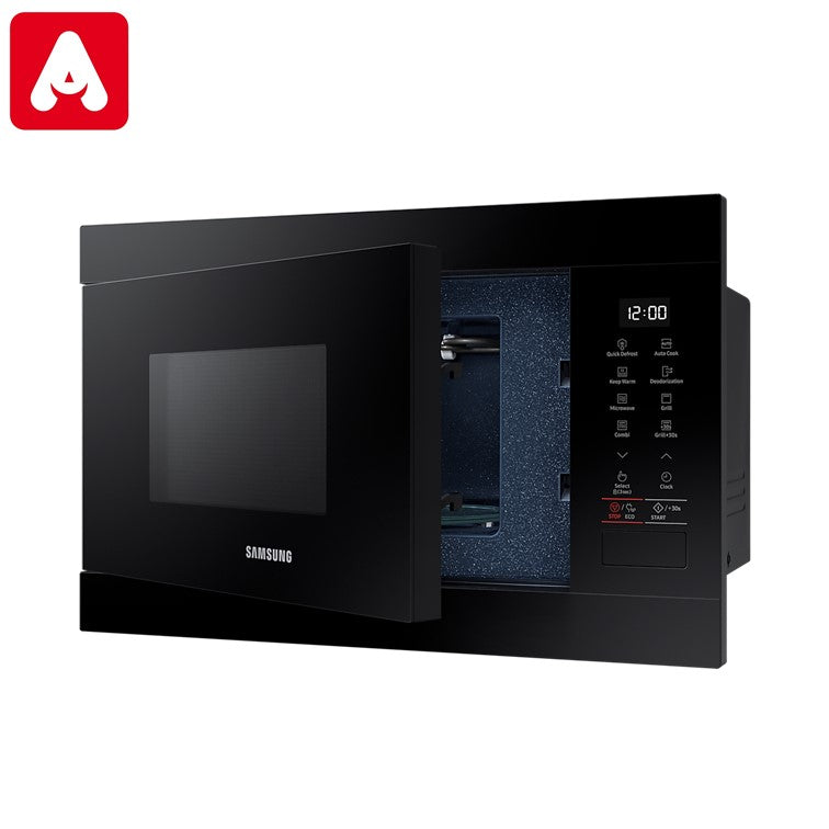 MICROONDAS SAMSUNG MG22M8054 22LTS. GRILL 1100W NEGRO EMPOTRABLE