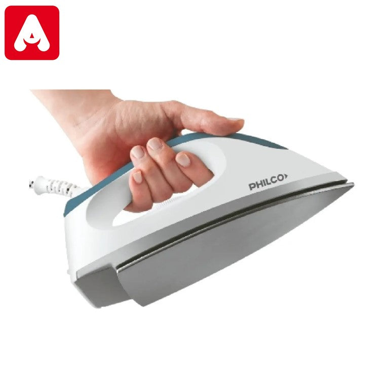 PLANCHA PHILCO PSP1217 SECA 1200W. SUELA ANTIADHERENTE C/ROCIADOR