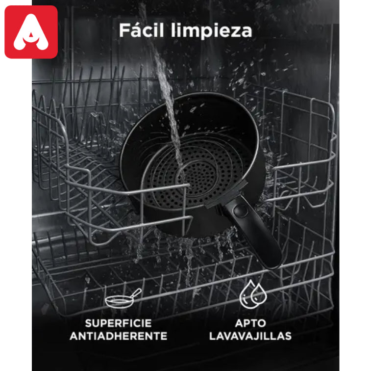 FREIDORA DE AIRE GADNIC FREI0002 NEGRA 7.0LTS. CUK - 4607469
