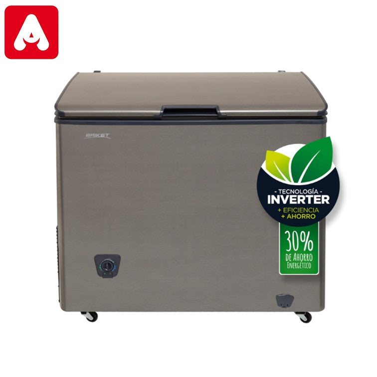 FREEZER HORIZONTAL BRIKET FR 2522 224 LTS.SILVER INVERTER TRIAL