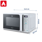 MICROONDAS BGH B120DB9 20 LTS. DIGITAL BLANCO