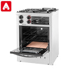 COCINA INDUSTRIAL SOL REAL 600PVNP GAS ENVASADO PRO VIDRIO NEGRO 600 2 HORN+PLANCHA MULTIFUNCION - 4607837