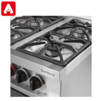 COCINA INDUSTRIAL SOL REAL 575 VVP GE 4H ACERO VISOR R/F.