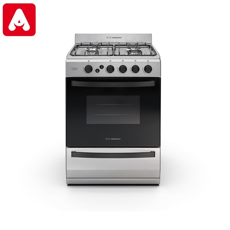 COCINA ORMAY LUMA ACERO MG 4H. PARRILLA REJILLAS ESMALTADAS - 4608239