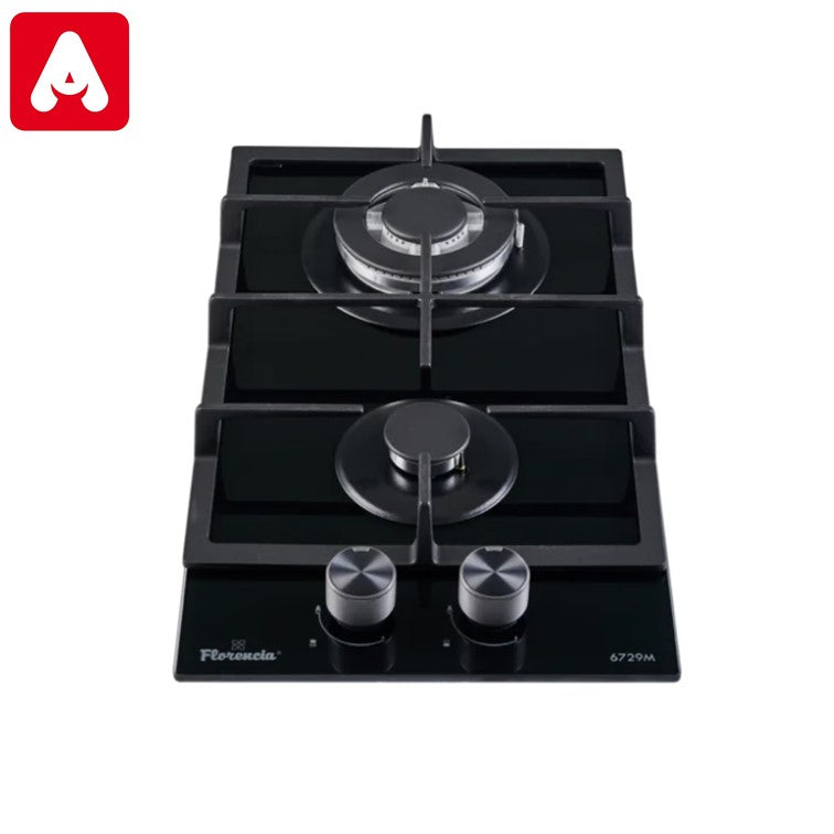 ANAFE FLORENCIA 6729 2H GAS ENCIMERA DE VIDRIO REJ.FUND.