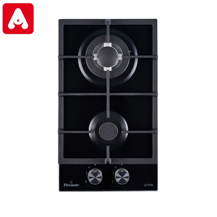 ANAFE FLORENCIA 6729 2H GAS ENCIMERA DE VIDRIO REJ.FUND.
