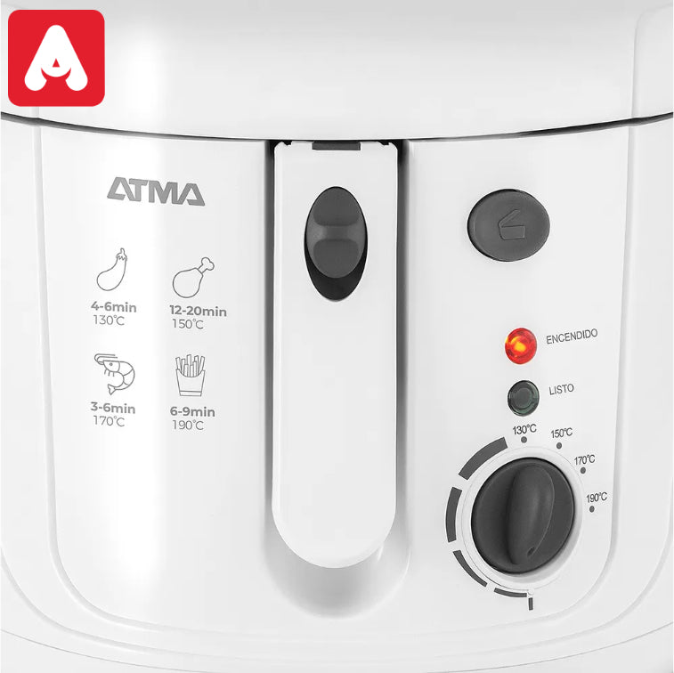 FREIDORA ATMA DF5318P DE ACEITE 1500W-1800W 2.5LTS - 4608287