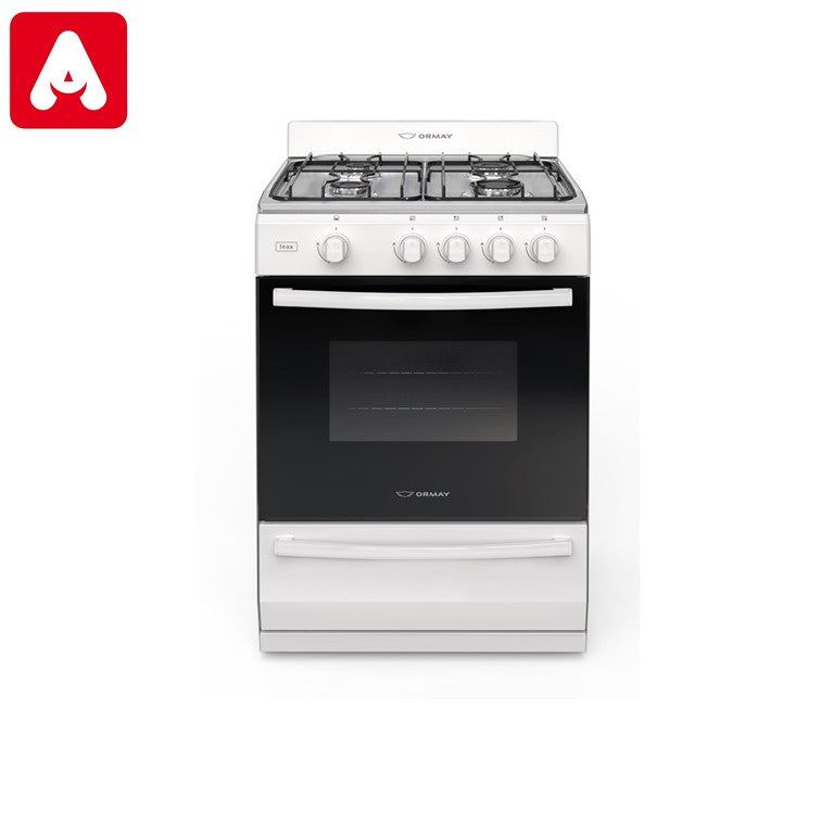 COCINA ORMAY INOX BLANCA (NUEVA)MG P/ACERO MG 4 HORNALLAS