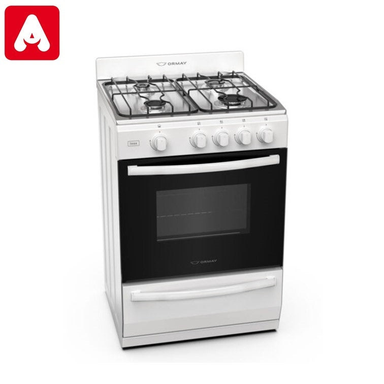COCINA ORMAY INOX BLANCA (NUEVA)MG P/ACERO MG 4 HORNALLAS
