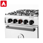 COCINA INDUSTRIAL SOL REAL 535 GAS NATURAL 4 HORN.ACERO ECONOMICA - 4608402