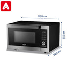 MICROONDAS BGH B330DFN24 30 LTS. NEGRO DIGITAL AIRFRYER