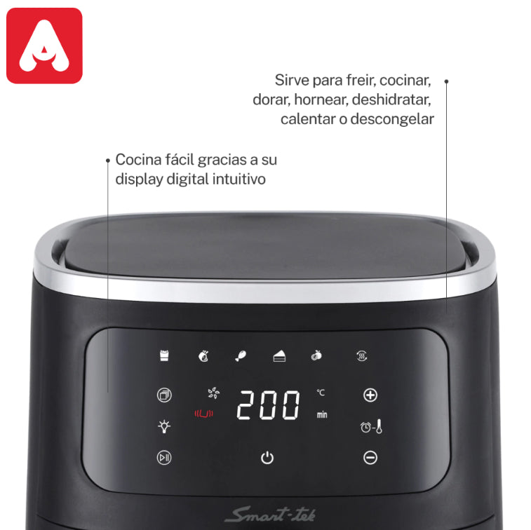 FREIDORA DE AIRE SMART-TEK AIR LIGTH AF2040 4LT - 4608733