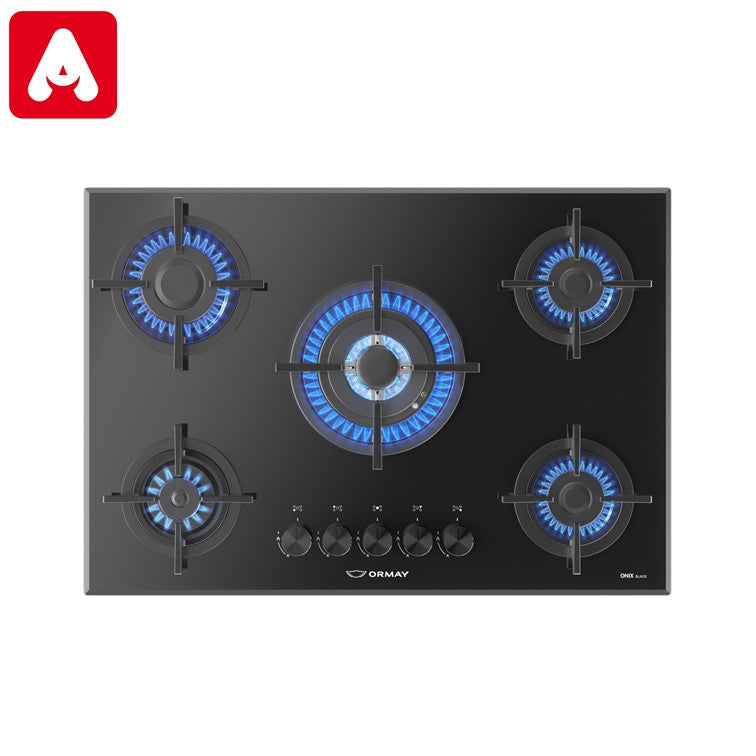 ANAFE ORMAY ONIX BLACK NEGRO 5 H.C/V C/ENCENDIDO MG