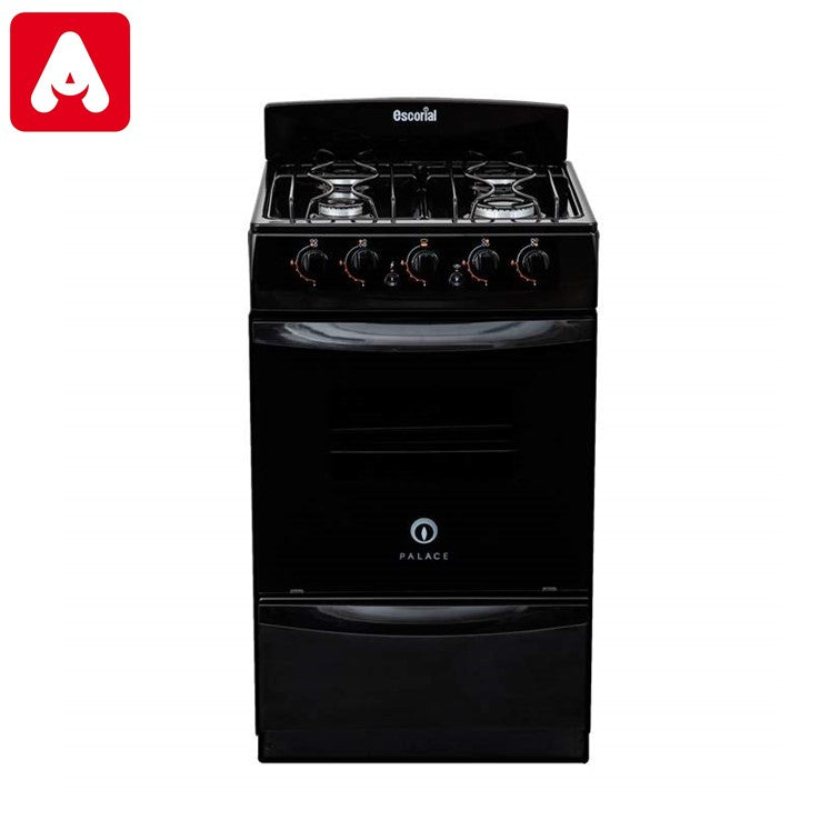 COCINA ESCORIAL PALACE CRISTAL NEGRA GAS NATURAL 4 HORNALLAS PARRILLA - 4609170