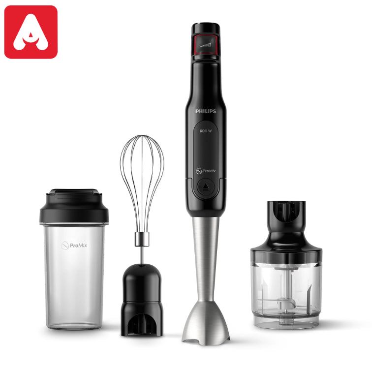 LICUADORA DE MANO PHILIPS HR2626/80 600W 1VEL.3ACC.NEGRO - 4609306