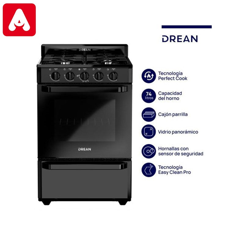 COCINA DREAN CD5602ANO 56CM MG NEGRA