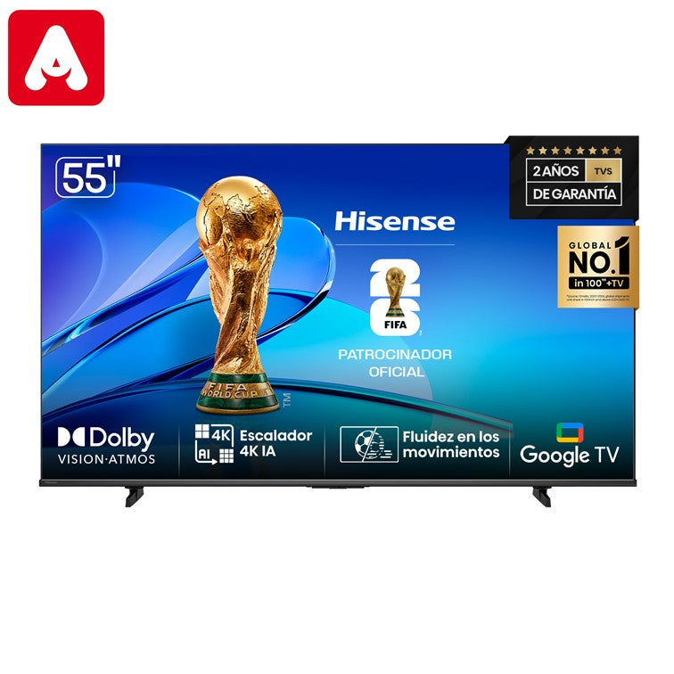 TV LED HISENSE 4K55Q6N 55" QLED GOOGLE TV UHD