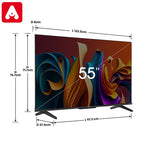 TV LED HISENSE 4K55Q6N 55" QLED GOOGLE TV UHD