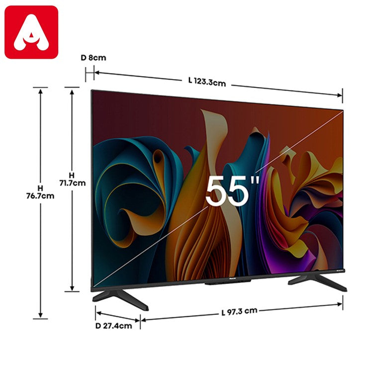 TV LED HISENSE 4K55Q6N 55" QLED GOOGLE TV UHD