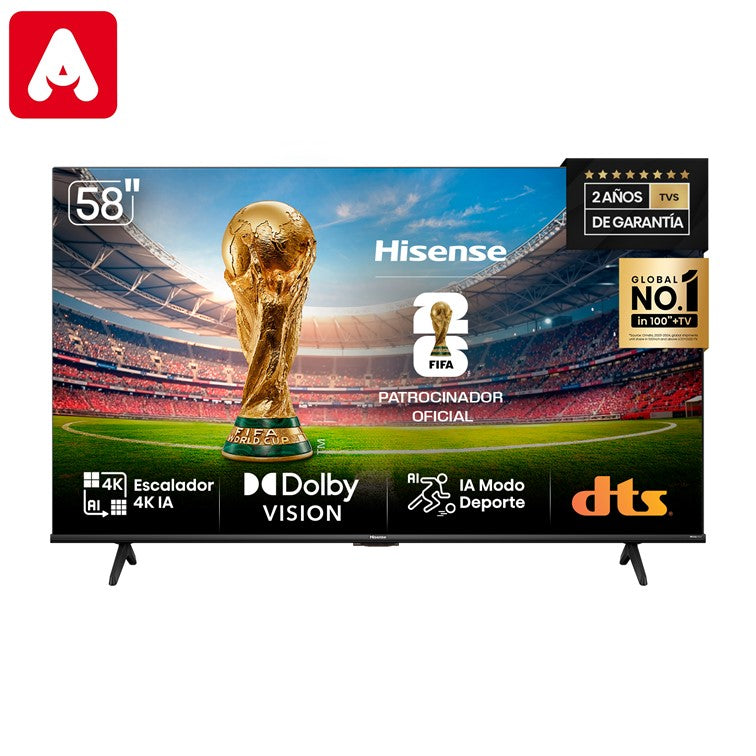 TELEVISOR LED HISENSE 4K 58A64N 58" UHD VIDAA - 4609392