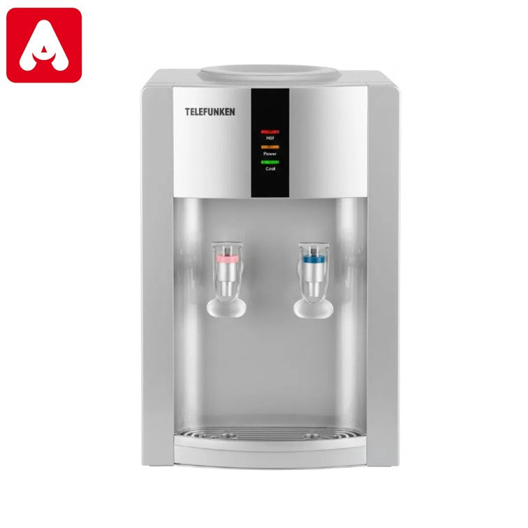 DISPENSER TELEFUNKEN DAFCM002-B SOBRE MESADA SILVER