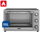 HORNO ELECTRICO TRAMONTINA 48335 55 LTS 2000W 3NIV. SILVER COOK