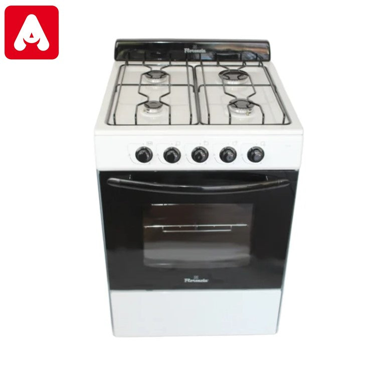 COCINA FLORENCIA 5506F BLCA MG SIN PARRILLA VIDRIO DOBLE HORNO VAL/SEG.