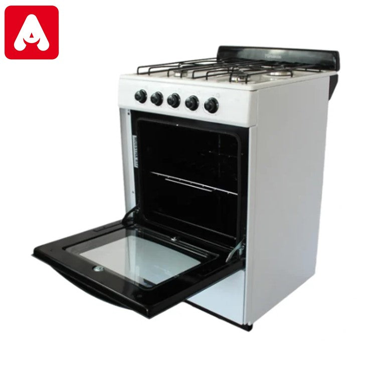 COCINA FLORENCIA 5506F BLCA MG SIN PARRILLA VIDRIO DOBLE HORNO VAL/SEG.